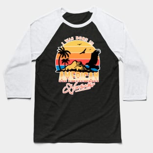 Was Born in American, November Retro Baseball T-Shirt